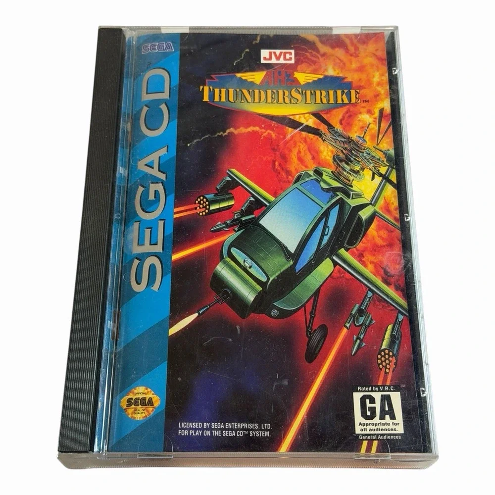 AH-3 Thunderstrike (Sega CD, 1993) - Complete in Box CIB